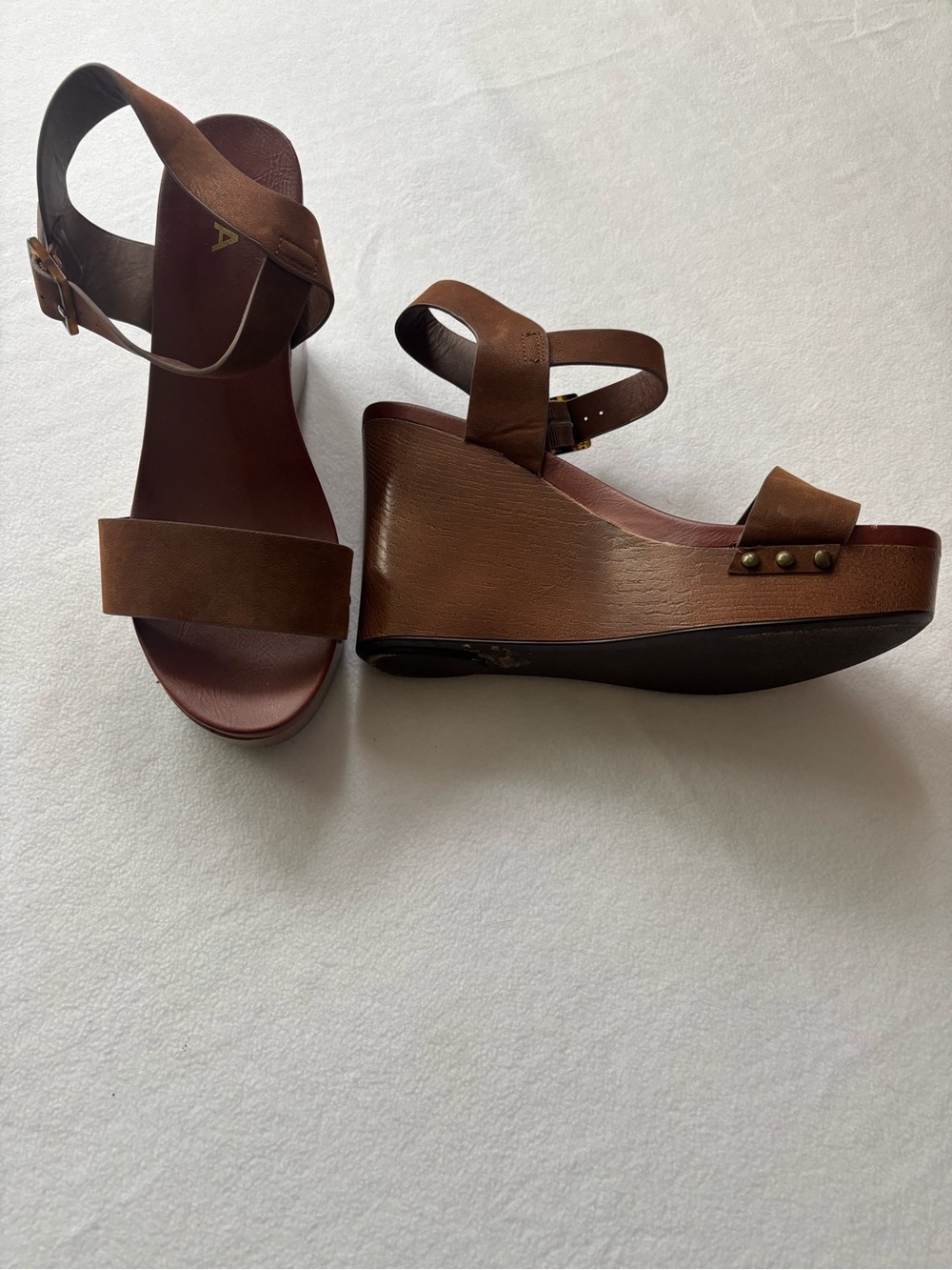 Mia Platform Wedge Sandals with Ankle Strap Sz 8.5 - Picture 4 of 7